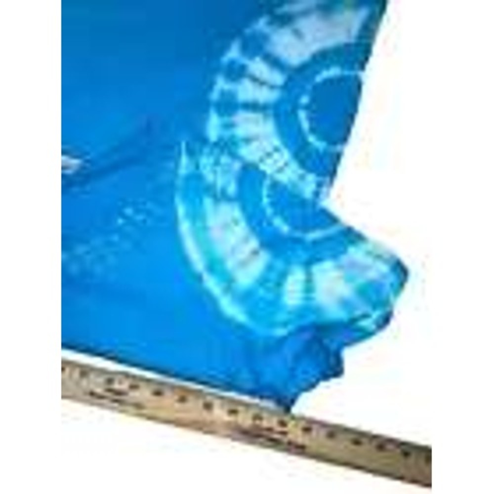 Roaman's Women's 1X Blue Tie Dye Embellished V Neck Short Sleeve T Shirt Top - Picture 8 of 8